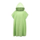 Green Absorbent Microfiber Suede Changing Poncho Hooded Towel