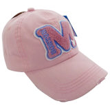 Pink Dad Hat with Towelling Embroidery