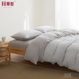 knitted Stripe High Quality Jersey Fitted Sheet Sets