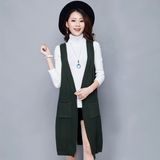 New Fashion Ladies Cardigan Sweater Long Style