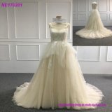 Sleeveless Bridal Gowns Lace Tulle Custom Stock Wedding Dress