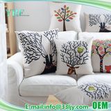 Cotton Linen Square Pillow Cover 18X18 for Chair