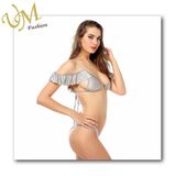 Silver Color Sexy Lycra Sexy Fashion Bikini Swimsuit Swimwear