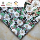 White Kapok Pattern Lace Fabric, Soft and Colorful, The Newest Design 2017 C10048