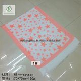 2017 New Fashion Lady Pashmina Jacquard Shawl with Star Printed