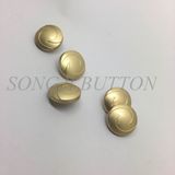 Simple Logo Metal Zinc Alloy Sewing Shank Button for Coat