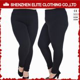 Womens Black Yoga Clothing Leggings in Plus Size (ELTFLI-23)