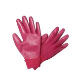 Colorful Garden Gloves Pink Nitrile Palm Coated Work Gloves