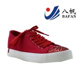 Women's Fashion Canvas Shoes with Glitter Toe Cap Bf1610215