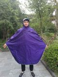Adult Polyester Nylon Reflective Rain Poncho for Riding