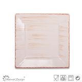 18cm Square Antique Salad Plate