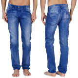 Jeans Men Designer Brand Fashion Long Pants Blue Denim Jeans