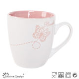 Romantic Pink Silk Screen Butterfly Small Mug