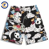 Oeko-Tex Full Waist Polyester Patterned Men Board Short Swimwear
