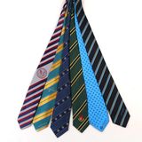 New Different Striped Logo Tie Pure Silk or Polyester Custom Made Neck Ties