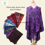 Hot Sale Lady Fashion Pashmina Shawl Ethnic Style Soft Scarf