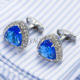 Men Jewelry VAGULA Crystal Men French Shirt Cufflinks 502