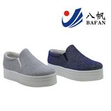 High Foxing Shinning Textile Upper Casual Woman Shoes Bf161095