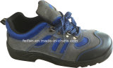 Suede Leather Safety Shoe with Sport Mesh Design