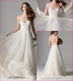 Spaghetti Bridal Wedding Gown Lace Beach Wedding Dress Ya8113