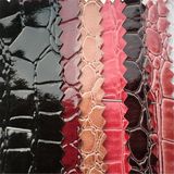 Shiny Crocodile PU Leather for Shoes Bags Hw-0973