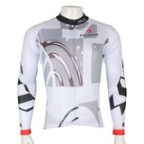 White Geometric Simple Cool Sports Jacket Tops Men's Cycling Jersey