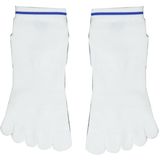 White Knitted Pattern Custom Antislip Yoga Five Toe Socks