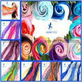 100%Silk Printed Scarf for Lady Woman