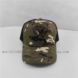 Custom Camo Mesh Baseball Cap with Rubber 3D Printing