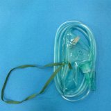 General Medical Supplies Full Facial Oxygen Mask with Strap (Green/Transparent)