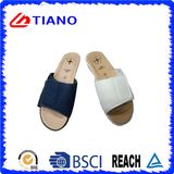 Wedge EVA Slide Slipper with PU Upper