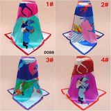 Stock 90*90cm 100% Polyester Satin   Big Square Printed Scarves