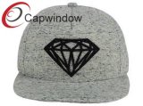 Athletic Fabric 5 Panel Snapback Hat with 3D Embroidery