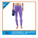 Comfortable Female Sports Purple Pencil Leggings for Yoga Workout
