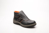 Casual Style Split Embossed Leather & PU Safety Shoes (HQ01052)