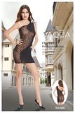 Ladies Sexy Lingerie Single Shoulder Fishnet Baby Doll 8980