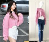 2018 New Design Women's Big Sleeves Short Style Pullover Sweater for Spring/Fall Wholesale