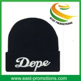 Embroidery Logo Acrylic Knitted Beanie Cap Hat for Man