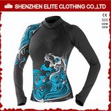 Hot Sale Sublimation Dry Fit Upf 50+ Ladies Rash Guard Manufacturer (ELTRGJ-277)