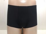 Black Men's Boxers Underwears with Silver Fiber