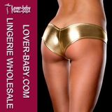 Hot Sexy Metallic Micro Shorts Women Underwear Panty (L9112-5)