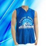 100% Polyester Man's Sleeveless Basketball Jersey