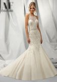 Beaded Embroidery Net Bridal Wedding Dresses (WMA108)