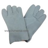 Cow Split Leather Work Gloves Short Welding Work Glove