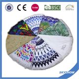 100% OEM Factory Round Beach Towel with Tassels