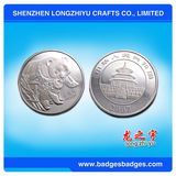 Silver Plated Logo Embossed Metal Coin Form China Supplier