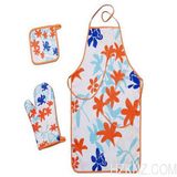 Custom Printing Polyester Kitchen Apron Set for Food Processing