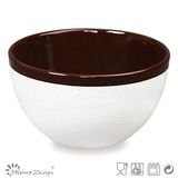 14cm Ceramic Bowl Two Tone with Seesame Glaze
