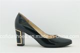 16ss Sexy Metal Heel Comfort Leather Women's Shoes