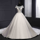 Satin Elegant Bridal Prom Wedding Dress